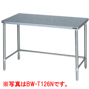 ★新品 幅900x750x800 業務用ステンレス台 マルゼン BW-T097N 作業台 調理台 三方枠 店舗 厨房 ●送料込