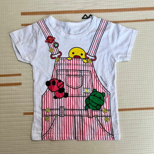 重ね着サロペット風　Tシャツ　100cm