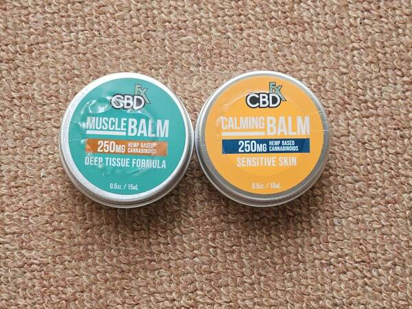 CBD FX カーミング　バーム　CALMING BALM STV MUSCLE BALM マッスルバーム MC CBD含有量250mg 15ml SENSITIVE SKIN 未開封 2個セット