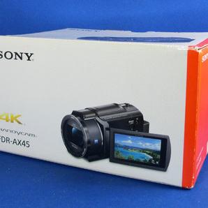 安心10日保証 1円～売り切り SONY FDR-AX45 4Kハンディカム 極美品 付属品完備 ゴールデンウィークに間に合いますの画像1