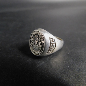 1969年 ENDEAVOR HS HONOUR BOUND カレッジリング シルバー 925 エンデバーハイスクール Vintage Class Ring, College ringの画像1