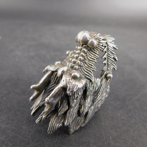 ドラゴン 龍 シルバー 925 リング 26号 指輪 26.7ｇ ハンドメイド SILVER 銀製 アクセサリー メンズ Dragon silver ringの画像8