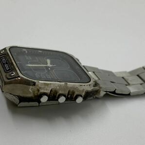 c*★中古品 CITIZEN シチズン DIGI-ANA デジアナ ジェットボーイ クロノグラフ スクエア クォーツ メンズ腕時計★の画像4