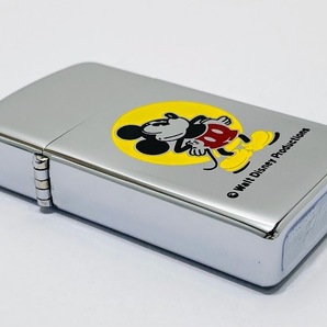 1円～ 未使用 Zippo ジッポー ディズニー ミッキーマウス スリム 1975年製 ヴィンテージ オイルライター 箱 ケース付 Disney Mickey Mouse の画像5