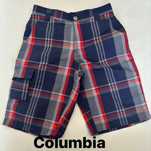 Columbia コロンビアキッズ ハーフパンツ　 ショートパンツ　チェック　アウトドア