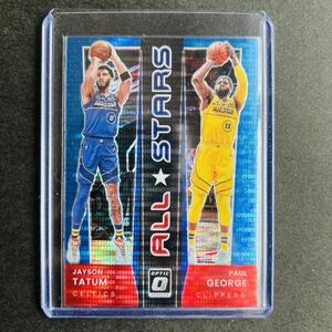 Panini NBAカード Jayson Tatum Paul George 2021-22 Donruss Optic basketball ALL STARS blue pulsar prizm