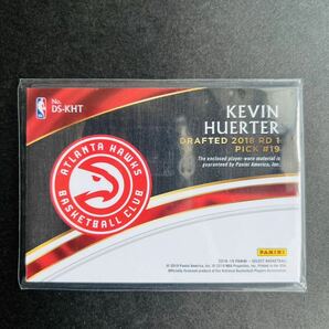 Panini NBAカード Kevin Huerter 2018-19 Select basketball 2018 NBA DRAFT SELECTIONS Jersey RC Rookie cdrdの画像2