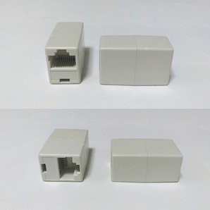 LANケーブル 中継コネクタ 2個 RJ45コネクタ LANケーブル延長コネクタの画像2