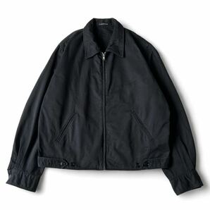 フランス製 agnes b. homme アニエスベーオム スイングトップ ジャケット 2 黒 ブラック メンズ ジップ ブルゾン 90s コットン ドリズラーの画像1