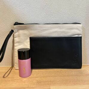 YSL ノベルティポーチ ポーチ イヴサンローラン YVES SAINT LAURENT メイクアップリムーバー　試供品　