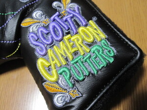 ★本物★SCOTTY CAMERON★2021 MARDI GRAS Ltd Blade★HEADCOVER BLACK★パターカバー★