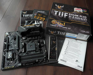 ASUS/TUF B450-PLUS GAMING/動作品/最新バイオス/付属品完備