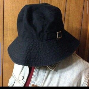 帽子 黒　レノマ★ハット★帽子★ブラック★U.P renoma