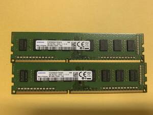 C21★中古品 BIOS確認 デスクトップPC用 メモリーSAMSUNG 4GB 1Rx8 PC3L-12800U-11-13-A1 4GBx2枚★