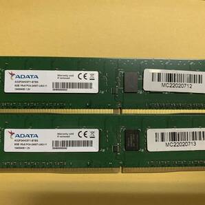 C24★中古品 BIOS確認 デスクトップPC用 メモリーADATA 8GB 1Rx8 PC4-2400T-UA0-11 8GBx2枚★の画像1