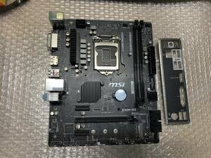 ★中古品 BIOS確認 MSI B360M-S02 LGA1151マザーボード IOパネル付属 ★