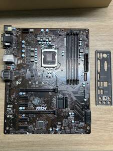 * secondhand goods BIOS verification MSI Z370-S01 LGA1151 ATX motherboard no. 8 generation CPU correspondence IO panel attached *