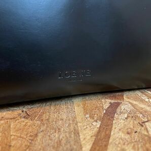 一円 LOEWE ロエベ ★美品★ 財布 アナグラム 長財布 男女 本革 ラウンドファスナー ■ブラック 黒 の画像3