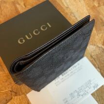 1円【美品】 GUCCI グッチ マーモント GG ウォレット メンズ レディース 財布 インターロッキング ロングウォレット　二つ折り　コンパクト_画像3