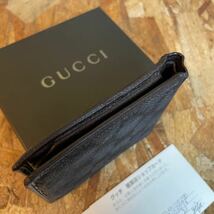 1円【美品】 GUCCI グッチ マーモント GG ウォレット メンズ レディース 財布 インターロッキング ロングウォレット　二つ折り　コンパクト_画像4