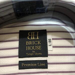 BRICK HOUSE Tokyo shirts Premium Line ブリックハウス 東京シャツ ボタンダウンシャツ ワイシャツ L-86 新品 未使用品の画像5