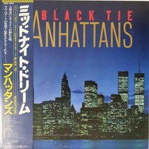 42983★美盤【日本盤】 THE MANHATTANS / BLACK TIE ※帯付き_画像1