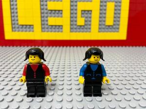 ☆1970年代☆ レゴ　ミニフィグ　住民　おさげ姿　( LEGO 人形 レトロ タウン　C41508