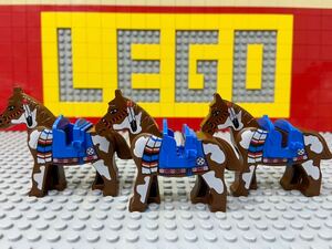 ☆馬☆ レゴ　動物ミニフィグ　3体セット　インディアン　ネイティブアメリカン　( LEGO 人形 ウエスタン ワイルドウエスト　C41602