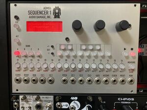 AUDIO DAMAGE.INC SEQUENCER 1 ADM06 euro rack modular Synth Doepfer Makenoise QU-bit intellijel