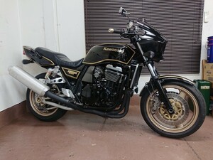 ZRX1100 ZRT10C MKⅡ風カラー 検R7年4月迄 国内C3 ゴールドペイントホイール タックロールシート NISSINラジポン左右付き 下取相談可能 