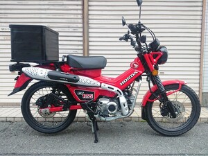 即決 CT125ハンターカブ JA65 現行モデル『リヤタイヤ新品＋WAKOSエンジンオイル交換済み』大型リヤBOX付 近県即納車+下取相談可 DAX/CC110