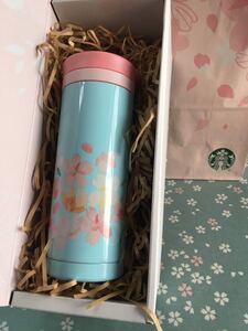 スタバ2018 さくらステンレス スクリュー ボトル ブルー330ml