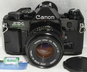 [ maintenance / performance measurement settled ]Canon AE-1 PROGRAM black +NFD50mmF1.8_ P,S, function OK(2808839_107)