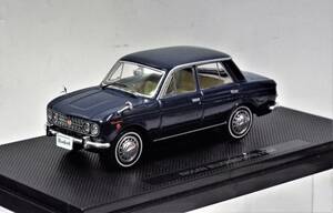 【エブロ】1/43 日産 ブルーバード 410 4ドアセダン 1964年 ブルー(商品№ 642)ダイキャスト製のミニカー 絶版品