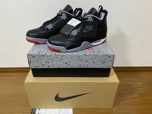 ★新品★ 28.5cm Nike Air Jordan 4 Retro Bred Reimagined US10.5 FV5029-006 ナイキ エア ジョーダン ブレッド リイマジンド chicago