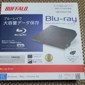 BUFFALO BRXL-PTV6U3-BKB(ポータブル/外付けブルーレイドライブ/BDXL/USB3.2 Gen 1）の画像1