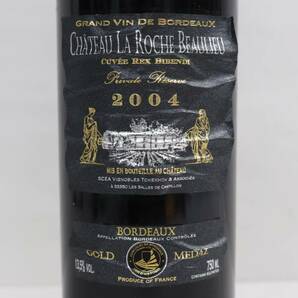 Ch?teau La Roche Beaulieu（シャトー ラ ロッシュ ボーリュー）2004 13.5％ 750ml ※ラベルダメージ X24C290006の画像2