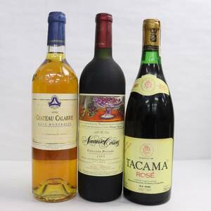 【3本セット】ワイン各種（シャトー カラーブル 1999 12.5％ 750ml 等）X24D010044