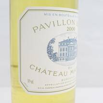 PAVILLON BLANC DU CHATEAU MARGAUX（パヴィヨンブラン デュ シャトーマルゴー）2000 14％ 750ml T24C310006_画像6