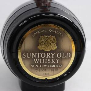 SUNTORY（サントリー）オールド 樽型ボトル 43％ 700ml 陶器（重量1218g）Z24C280163の画像5