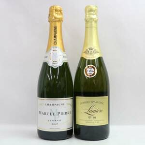 【2本セット】スパークリング ワイン各種（マルセル ピエール ブリュット 12％ 750ml 等）X24D080091