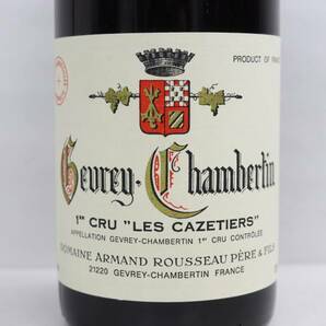 1円~ Armand Rousseau（アルマン ルソー）ジュヴレ シャンベルタン プルミエクリュ レ カズティエ 1999 13％ 750ml X24D110060の画像2