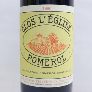 Chateau CLOS L’EGLISE（シャトー クロ レグリーズ）1996 12.5％ 750ml T24D070045の画像2