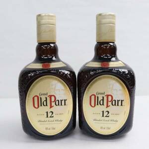 【2本セット】Grand Old Parr（グランド オールド パー）12年 40％ 750ml T24D110138