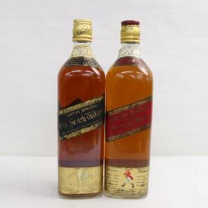 【2本セット】JOHNNIE WALKER（ジョニーウォーカー）各種（ブラックラベル エクストラ スペシャル 43％ 760ml 等）X24D170044