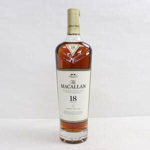 1円~MACALLAN（マッカラン）18年 シェリーオークカスク 2018 43％ 700ml I24D060007