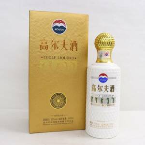 1円~貴州茅台 高尓夫酒 ゴルフ酒 陶器 53% 500ml 陶器（重量 1088g）G24D010002