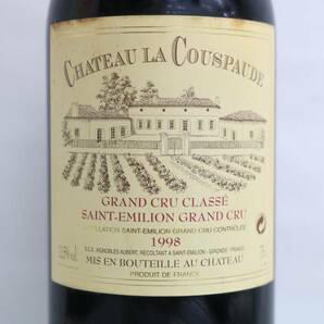 CHATEAU LA COUSPAUDE（シャトー ラ クースポード）1998 12.5％ 750ml ※液面低下・液漏れ跡 X24D220007の画像2