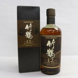 1円~ NIKKA（ニッカ）竹鶴 12年 ピュアモルト 旧 40％ 660ml S24D060022の画像1