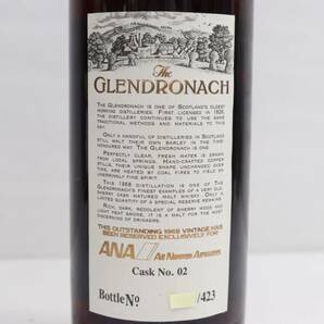 GLENDRONACH（グレンドロナック）25年 1968 ANA 43％ 750ml ※キャップフィルム傷 C24A290001の画像5